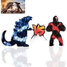 2 large King Kong Pop King Kong Pop Bubbles Fidget toys, Pops its Toy pressure relief silicone senso