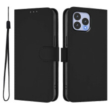 (Black) For Wiko T60 Cubot P80 Solid Color PU Protective Phone Case Cover