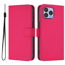 (Rose Red) For Wiko T60 Cubot P80 Solid Color PU Protective Phone Case Cover