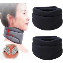 (2Pcs Black) Cervicorrect Neck Brace, Cervical Neck Brace For Snoring, Neck Support Brace, Neck Brace For Pressure Relief And Neck Pain - Mxbc