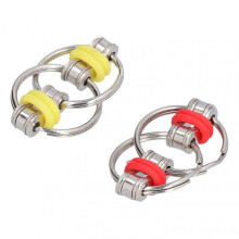 Stainless Steel Fidget Chain Toy Stress Anxiety Pressure Relief Keychain for Adults