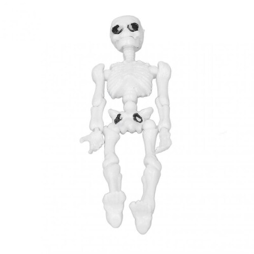Human Skeleton Model Simulation Movable Mini Full Body Human Skeleton Toy for Teaching Stress Reducing 2