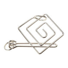(return ring) Metal Buckle Rings Brain Game Toy Fidgets Locked Puzzle Teaser Toy for Family Kids Autisms ADD Tension Alleviation Toy