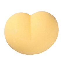 (Yellow) Squeezable Toy TPR Stretchy Fruit Peach Toy Soft Decompression Toy Stress Relief Fidgets Autisms Favor Hand Squeeze Toy  Yellow