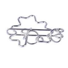 (starfish) Metal Buckle Rings Brain Game Toy Fidgets Locked Puzzle Teaser Toy for Family Kids Autisms ADD Tension Alleviation Toy