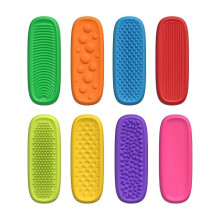 Pack Of 8 Bright Color Textured Stone Toy for Kids Hand Release Autisms Support Tools for Home School Stress Reduction