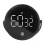 3in LED Digital Timer Rotatable Magnetic Low Noise ABS Shell Silicone Buttons Kitchen Timer Black 1