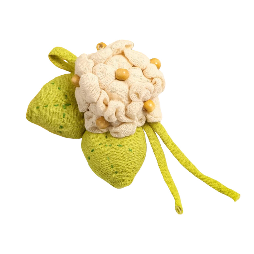 Versatile Fabric Hydrangea Pin Alloy Base Floral Accessory-M