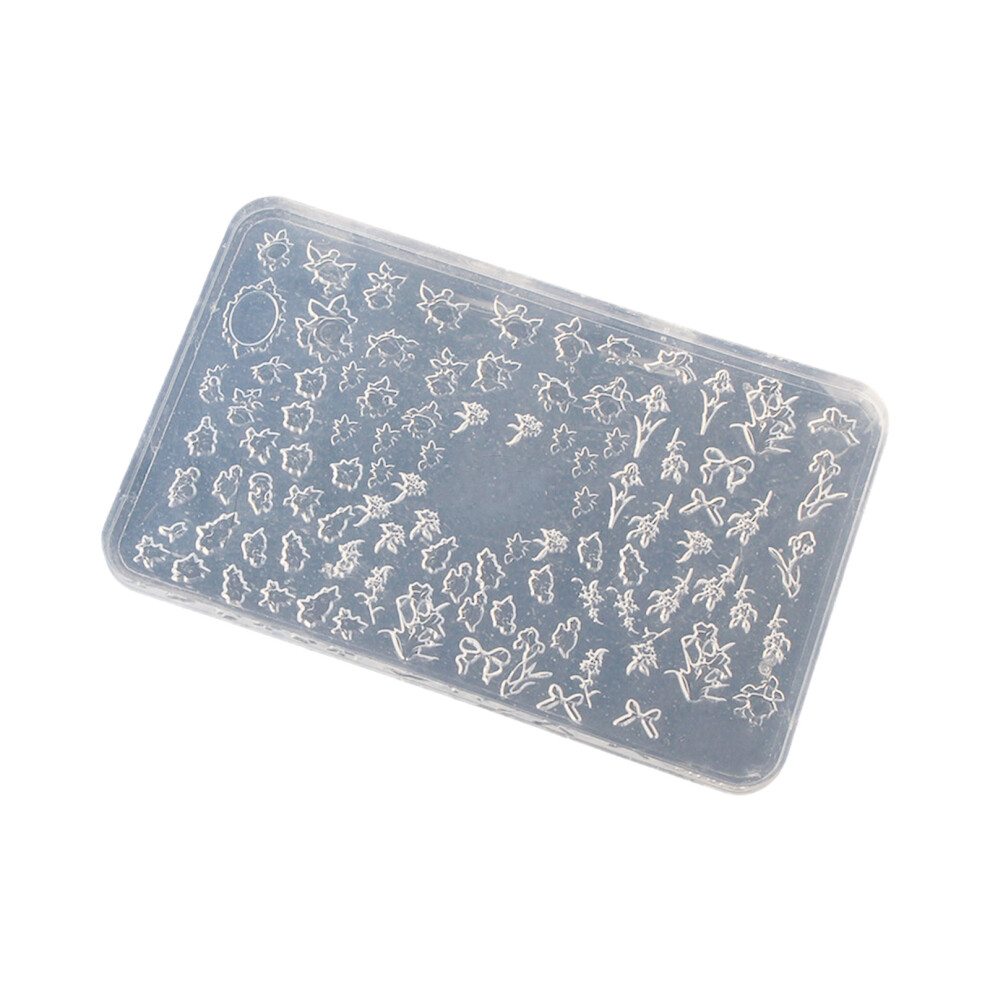 Silicone Nail Art Mold Accessory Molds Flower Themed Nail-FD49