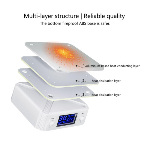 65W Digital Display Heating Soldering Plate Welder Hot 1
