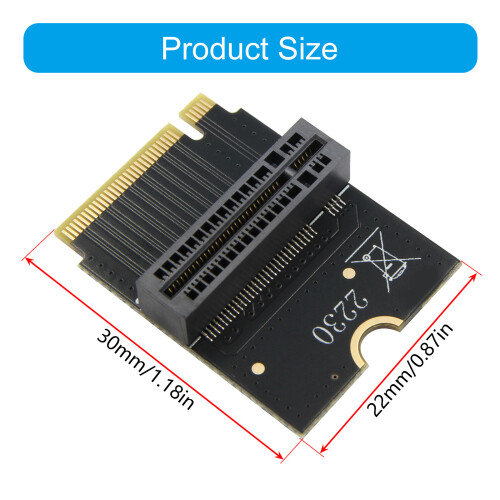 Vertical Mounting Solution For M.2 NVME Drive Includes Support 2