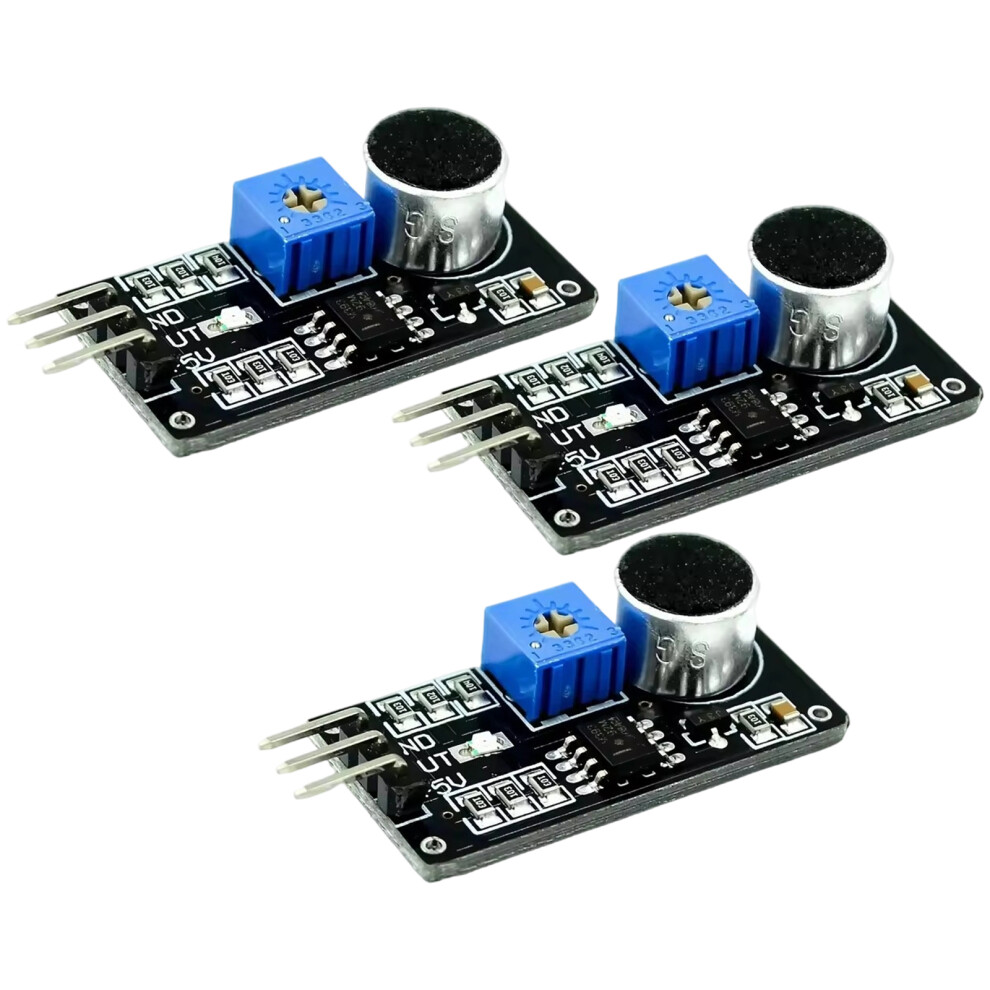 Lm393 Sound Detection Sensors Module Low Level Output For-3Pcs 7696000279909