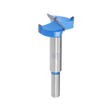 Forstner Drill Bits 35mm, Tungsten Carbide Wood Hole Saw Auger Opener, Woodworking Hinge Hole Drilling Boring Bit Cutter (Blue, Gray)