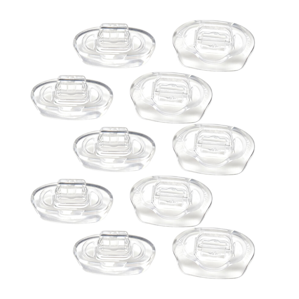 Frosted Clear Silicone Nose Pads Children Eyewear-transparent