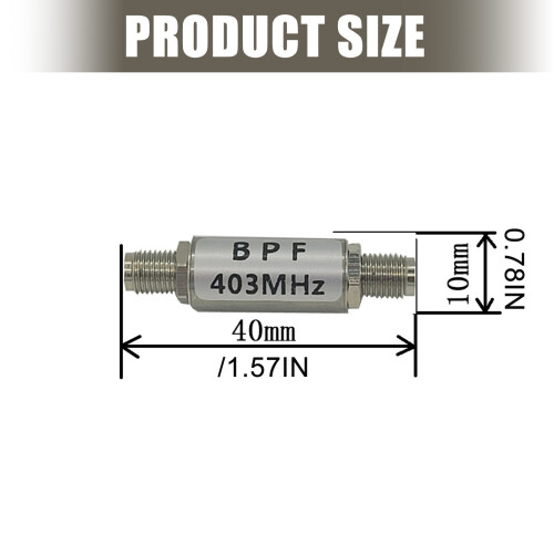 Electronic Bandpass Filter 403MHz Frequency 2.5dB-round shell 2