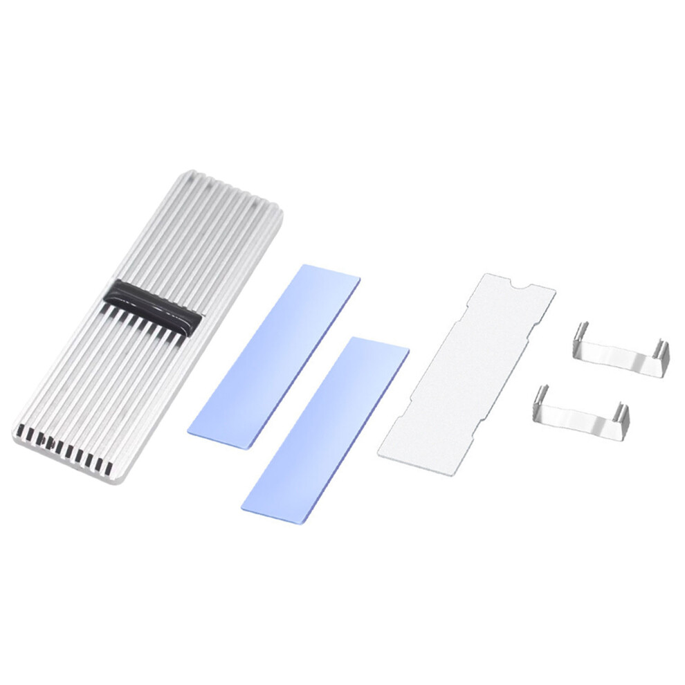 M.2 2280 Solid Hard Disk Aluminum Heatsink M.2 Ssd Nvme- Silver 7696000283098