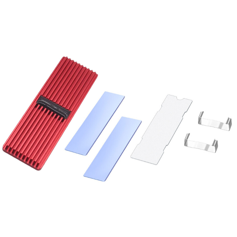 M.2 Ssd Heatsink 2280 Ssd Heat Sink With Nvme Ssd Thermal- Red 7696000282497