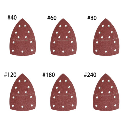 Self-adhesive Sandpaper Triangle Delta Sander Loop-50Pcs 1