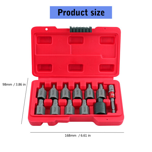 Hexagonal Head Screw Extractor Kit for Effective Stripped Bolt 2