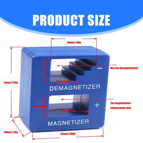Demagnetizer and Magnetizer Screwdriver Tip Bit Sockets Nut 2