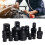 Socket Adapter and Reducer Set with Universal Joint Rotation for 2