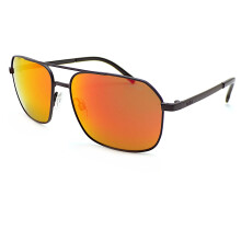 Bolle Navis Sunglasses Matte Gunmetal with Red Fire Mirrored Lenses 12581