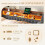 Velvet Sofa Bed, Storage, USB-C Port &LED Lighting 5