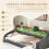 Velvet Sofa Bed, Storage, USB-C Port &LED Lighting 8