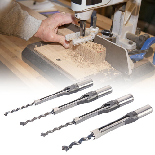 Woodworking Square Hole Mortise Chisel Drill Bit Set Various 1