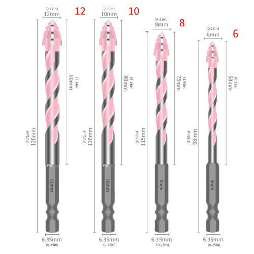 6/8/10/12mm Eccentric Twist Drill Bit Obliqued Head-12mm 1