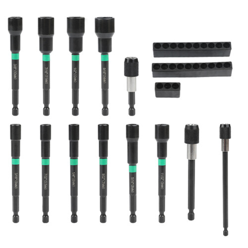 13PCS Hex Head Drill Bit Set Magnetic Nut Driver Nut Driver Set