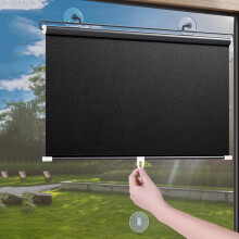 Suction Cup Roller Blinds For Windows Sunscreen Blackout No Drilling 60x93cm Sizes 40cm 45cm 50cm 58cm 68cm 80cm