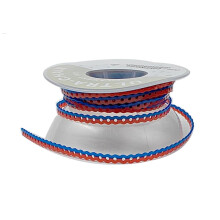 Funny Braces Power Chain Two Color Combos Dental Orthodontic Elastic Bands 15 Feet Roll Blue And Red Continuous