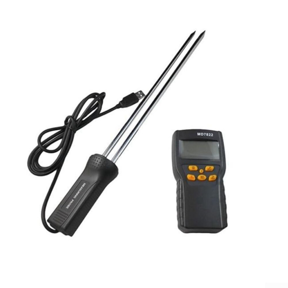 Handheld Grain Moisture Meter With Lcd Display, Thermometer And Hygrometer For Rice, Corn And Paddy Storage 9339159127773