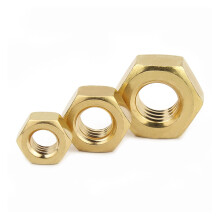 Hex Nut Solid Brass Copper Metric M1.4-M12 For Screws And Bolts Assorted 5 10 20 50 100 Pcs