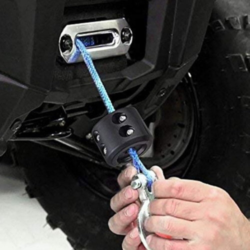 Rubber Stopper for Winch Cable Hook Compatible With Synthetic Rope For UTV And ATV Winch Systems Keeps Cable Position 2