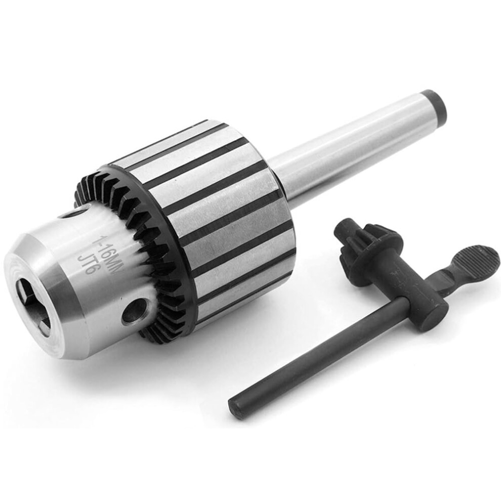 Keyed Drill Chuck 1-16 Jt6 Wrench Drill Chuck 5/8-Inch + Mt2-Jt6 Extension Rod Combination Set 5/8Inch 9105992039852