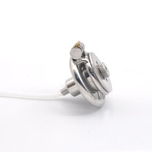 Inverted Flat Chastity Cage Metal Male Chastity Device Steel Cock Cage for Men BDSM Bondage Negative Penis Cage Sex Toys for Couples (45MM,A) 45MM A
