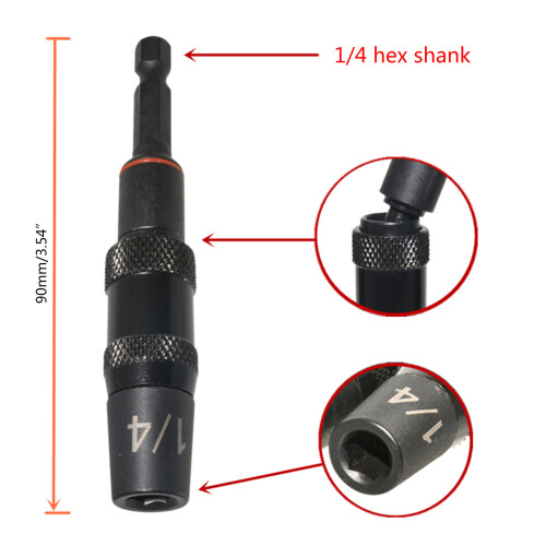 3Pcs Magnetic Pivoting Nut Driver Set Hex Quick Changing Nut 2