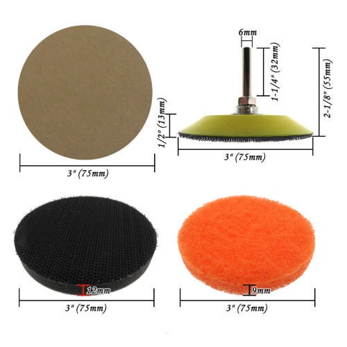 Professional Headlight Restoration Polishing Sanding Discs Set 2