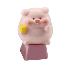 Creative Pink Pig Keycap Cartoon Keycaps For Crossed Stem-B