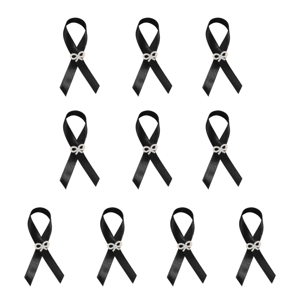 Black 10Pcs Versatile Brooch Business Attire Dress-Pattern 4