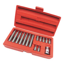 15Pcs 1/2" Drive Socket Set Screwdriver Bit Ratchet Torque