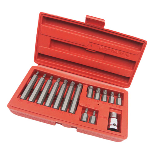 15Pcs 1/2" Drive Socket Set Screwdriver Bit Ratchet Torque
