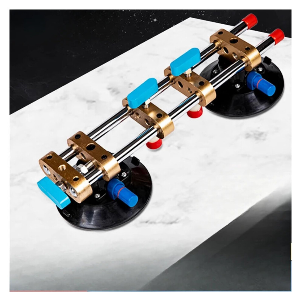 Quartz Stone Seamless Seam Setter 2-Piece With 6-Inch Vacuum Suction Cups For Tile Slab Splicing Leveling Heavy Objects 9339159131602