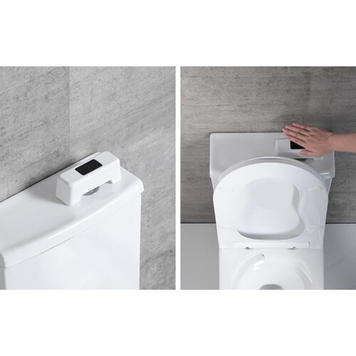 Automatic Touchless Sensor Toilet Flush Kit Infrared Control 2000mAh IPX5 Waterproof 0.25s Response Public Restrooms 2