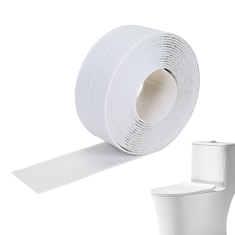 Kitchen Sealing Tape Waterproof Caulk Strip For Toilet Sink Tub Corners Adhesive Strip Flexible Edge Protector White 9339159132814