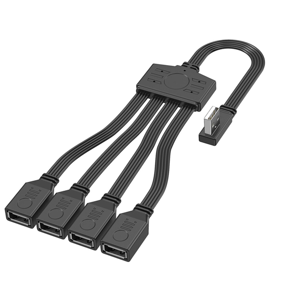 4 Port Usb2.0 Extension Male To 4 Female Usb Splitter Cable Power Adapter Converter For Phone Data Transfer 9339159137345