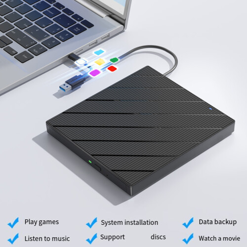 Universal External DVDs Burners Double USB3.0 Type C Port 7 In 1 1