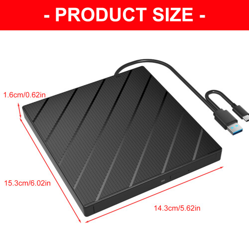 Universal External DVDs Burners Double USB3.0 Type C Port 7 In 1 2